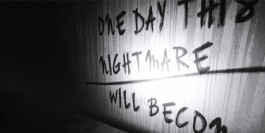 Julia Stoschek Foundation exhibition, still from an animated video in black and white, where